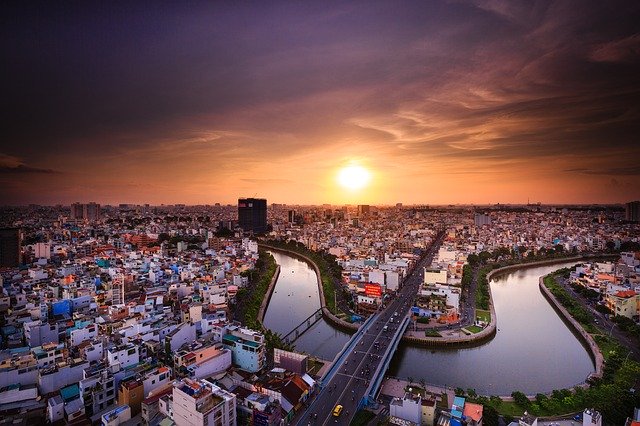 Ho Chi Minh City at sunrise